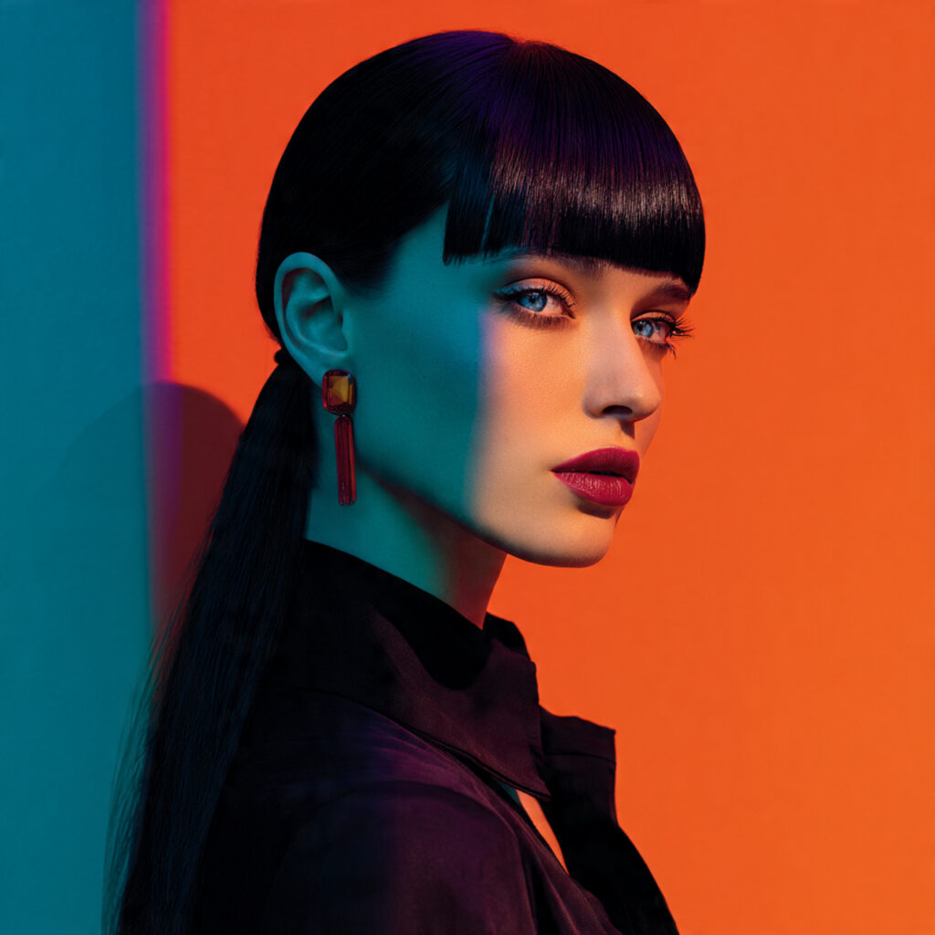 Statement Bangs Hairstyles Ideas for Long Faces