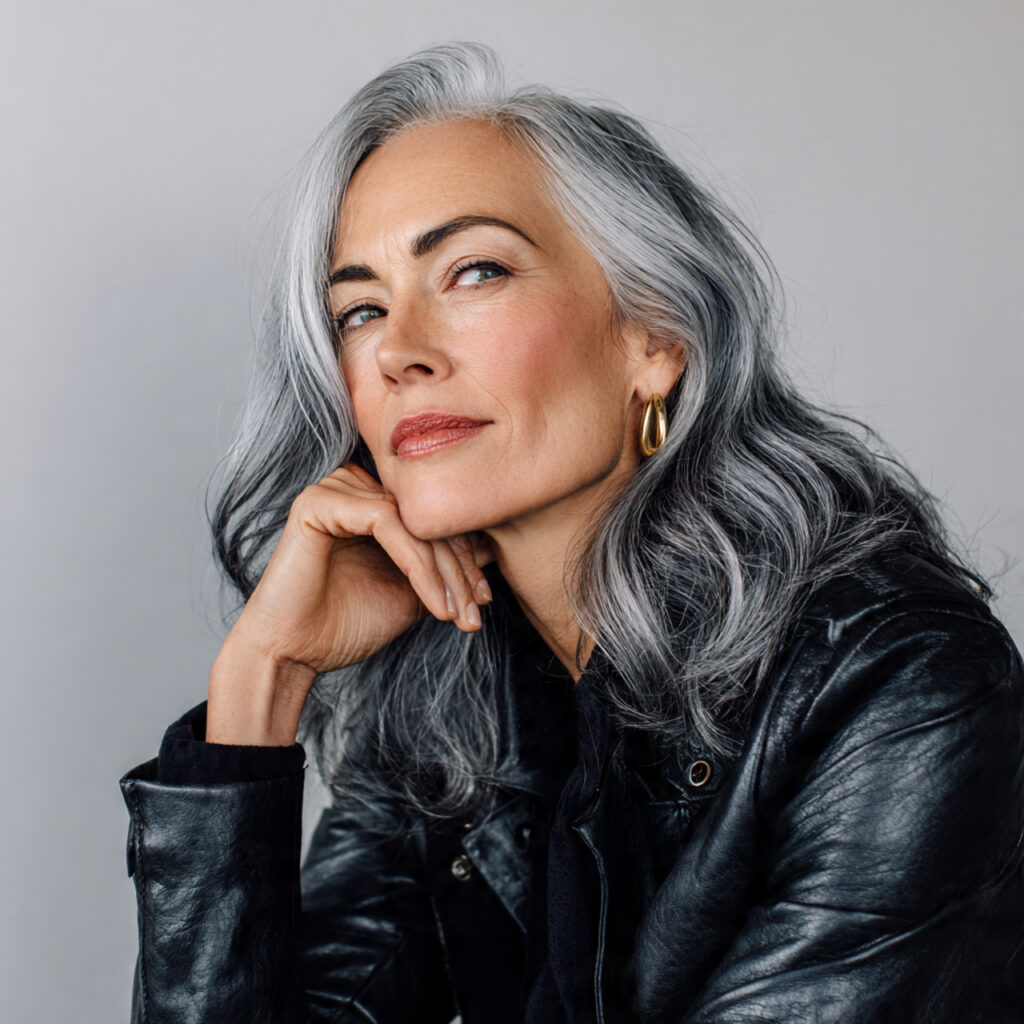 Modern Steel Gray Hair Ideas