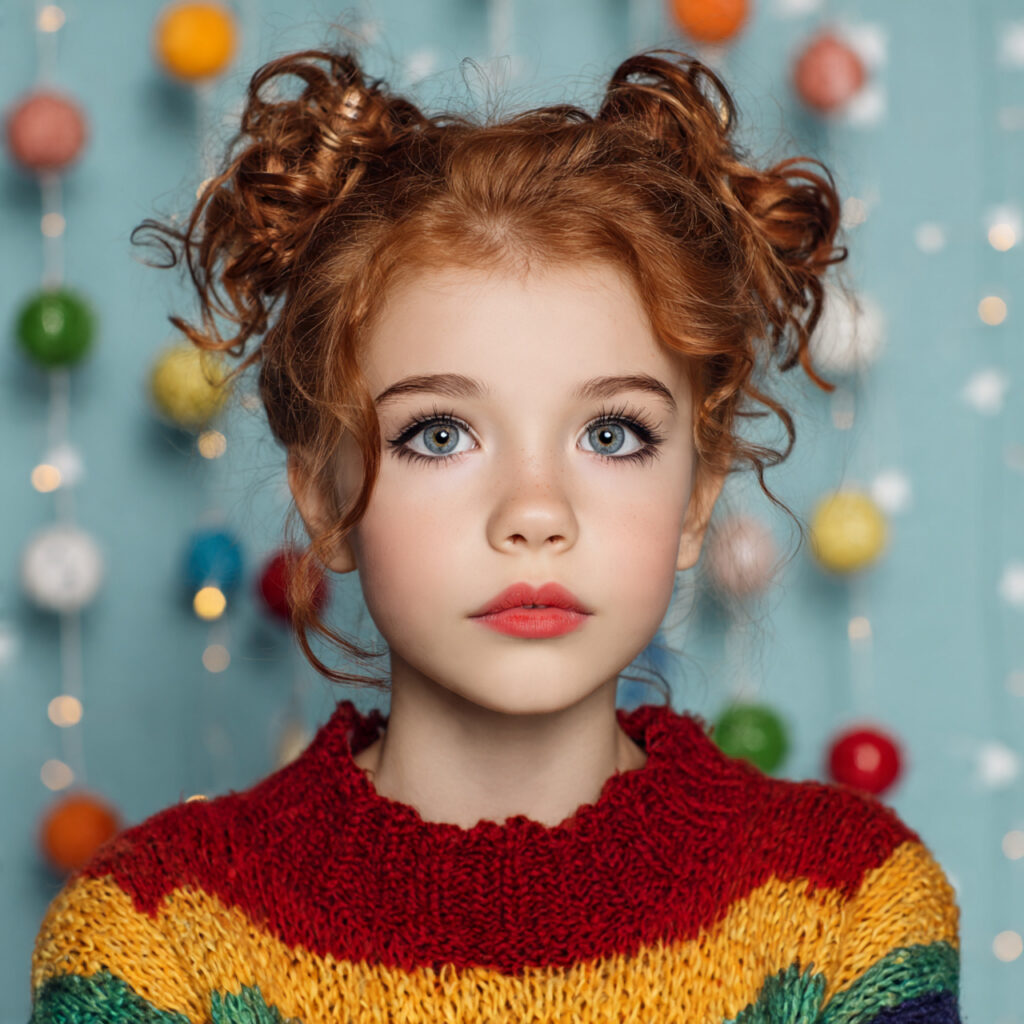 Cute Updo Christmas Hairstyles for Girls Ideas