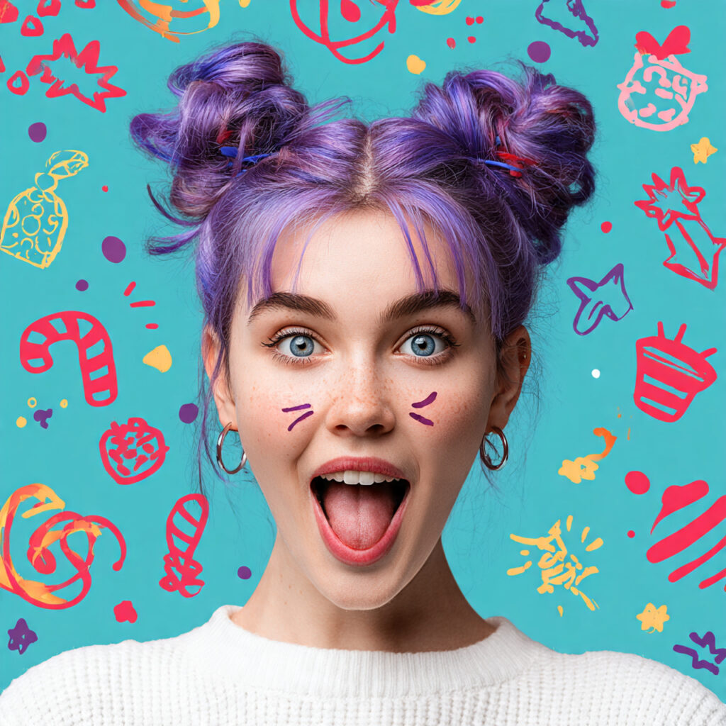 Playful Christmas Hairstyles for Kids Ideas