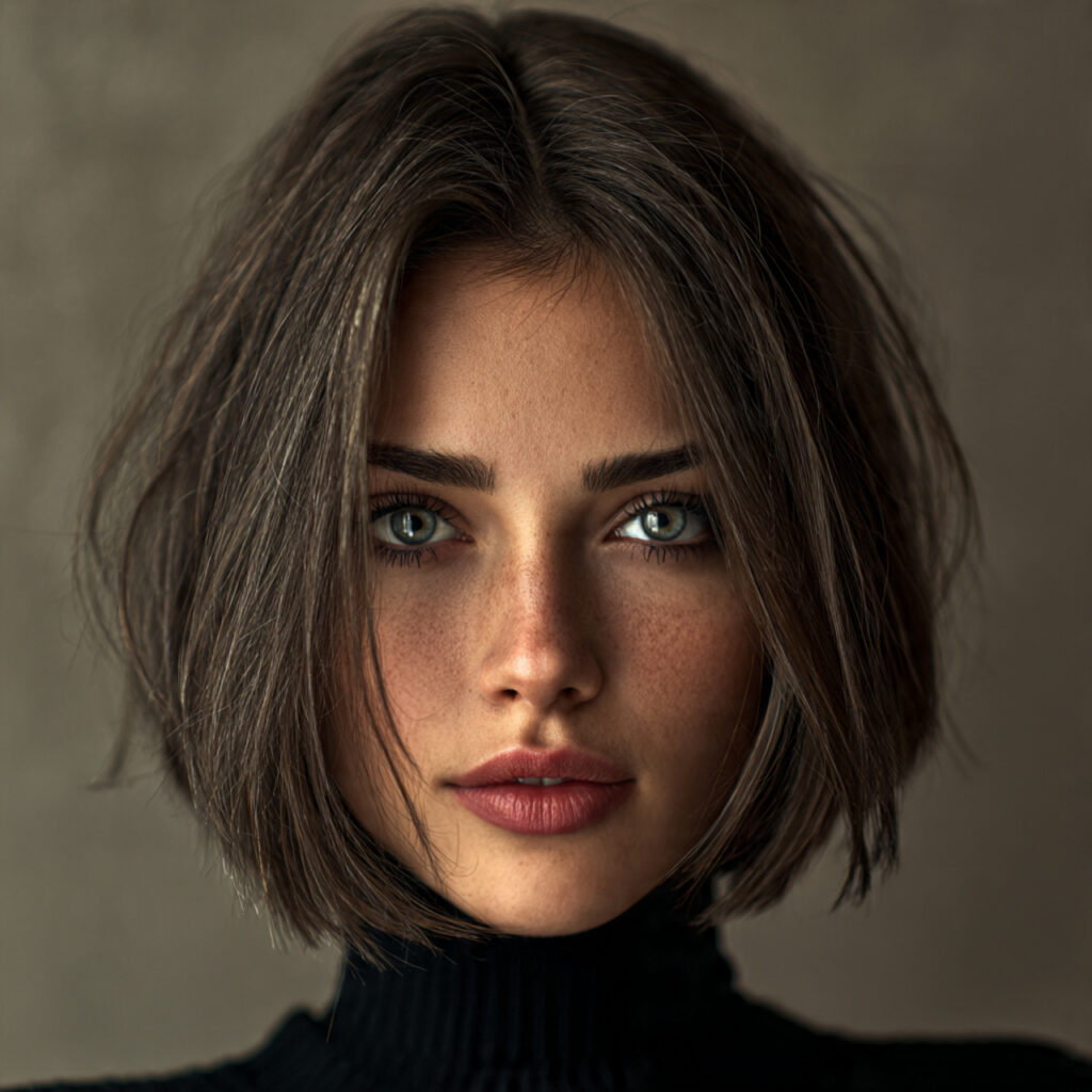 Textured Lob Hairstyles Ideas for Long Faces