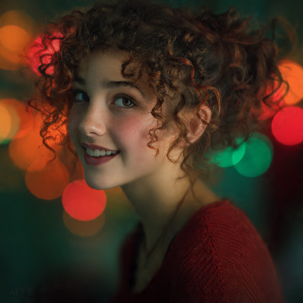 Curly Christmas Hairstyles for Girls Ideas