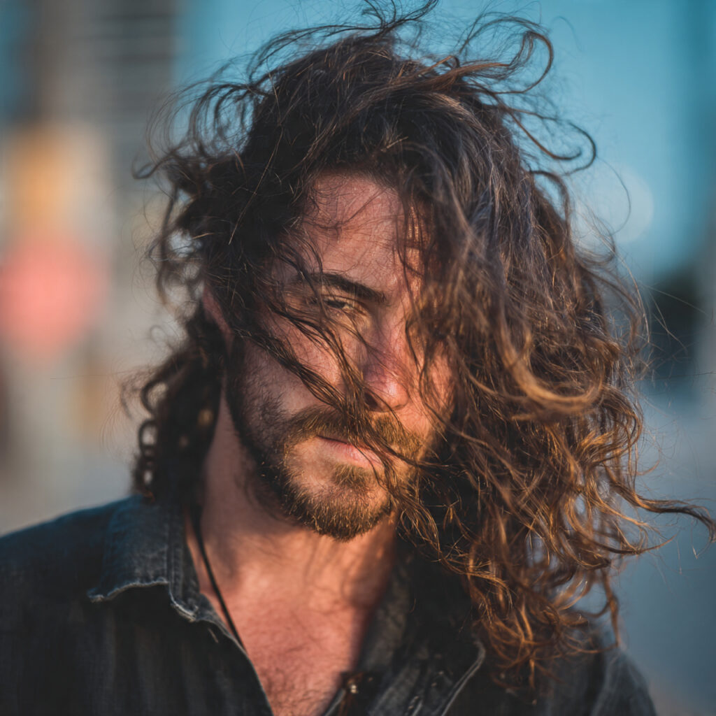 Messy Long Hair Aesthetic Idea