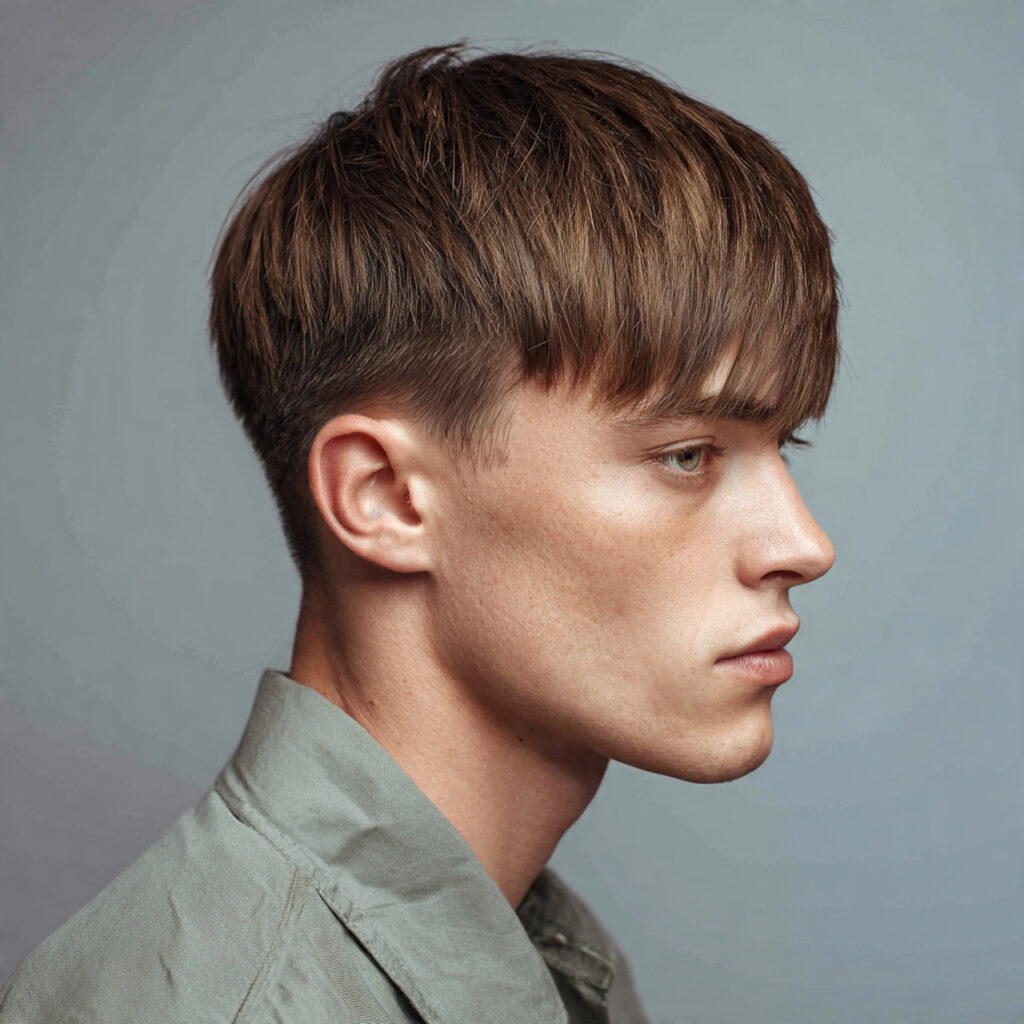 Straight Hair Edgar Haircut Idea