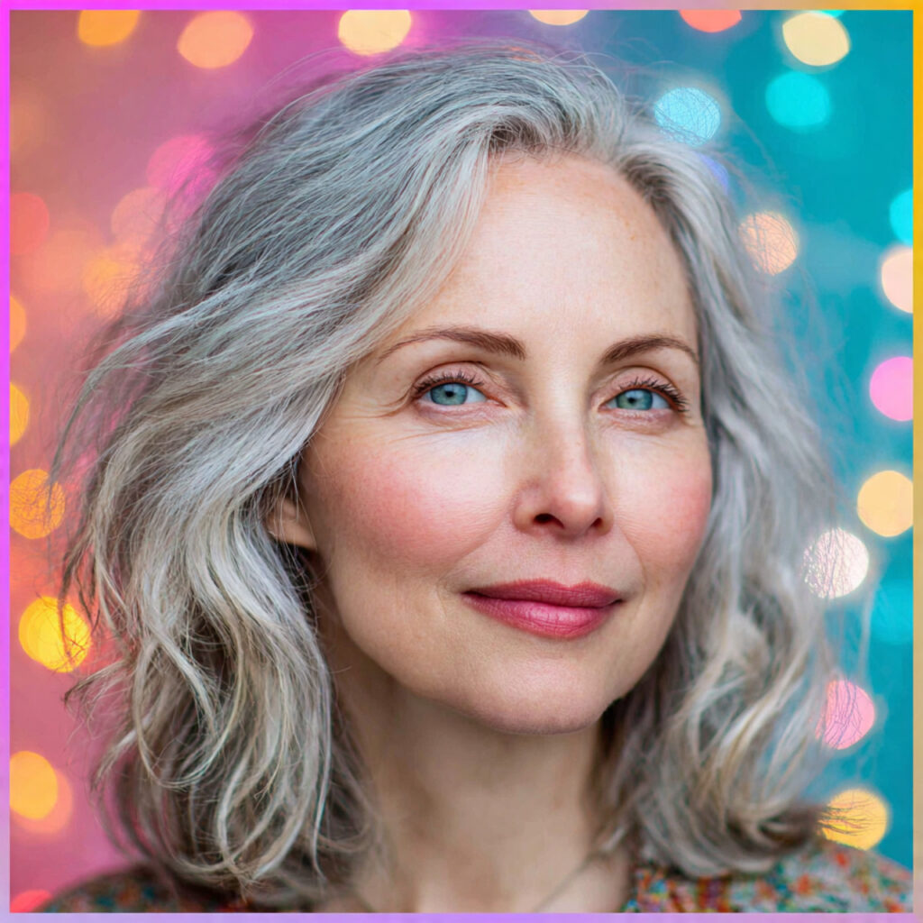 Shoulder-Length Waves Festive Ideas