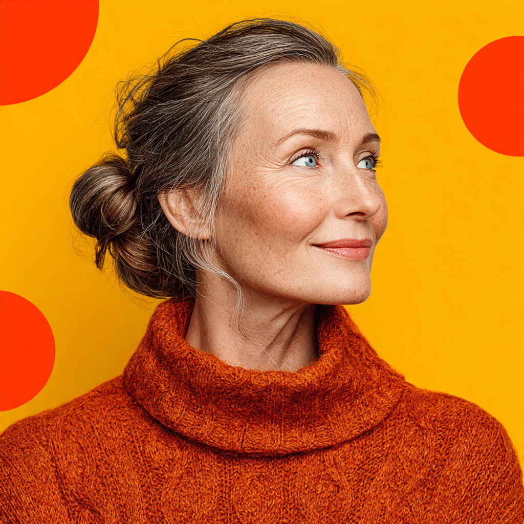 Low Bun with Festive Flair Ideas