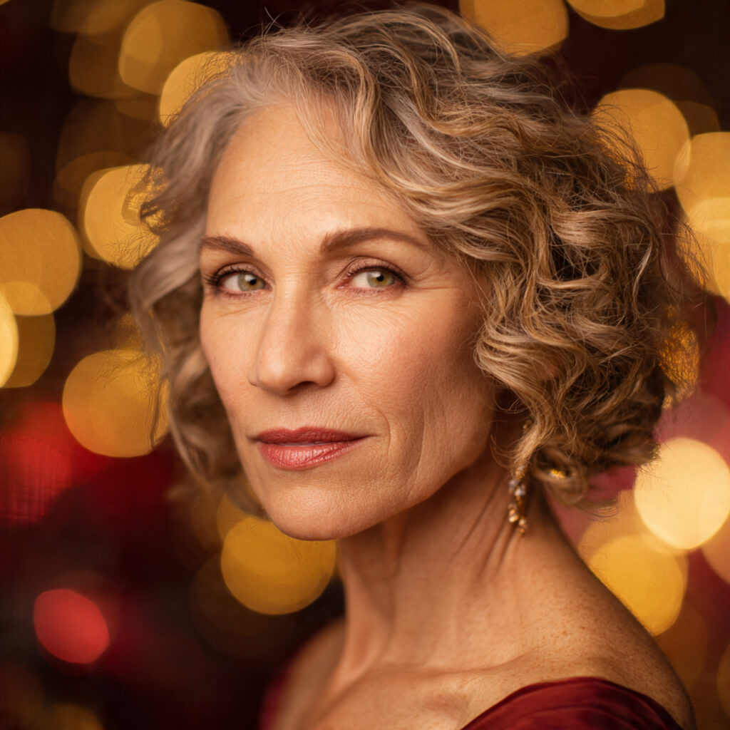 Side-Swept Curls Holiday Ideas