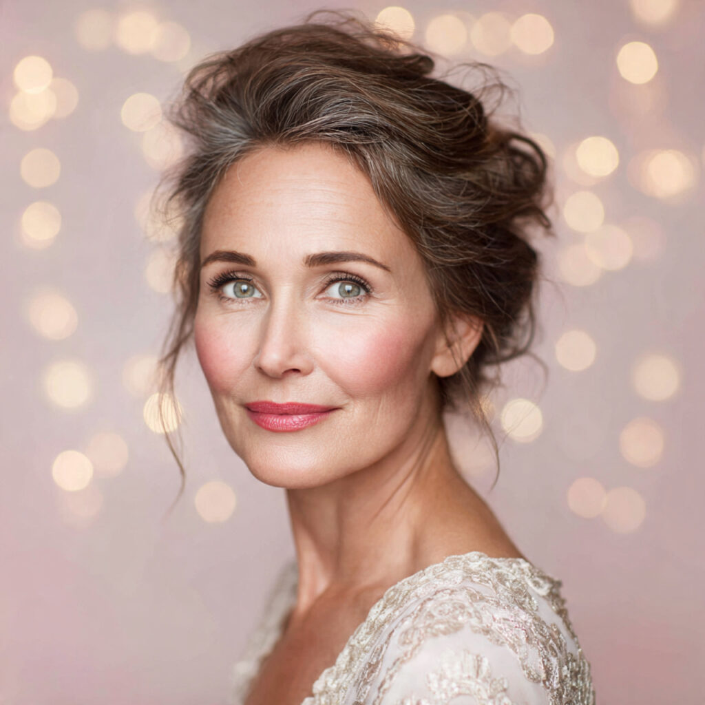 Romantic Loose Updo Ideas