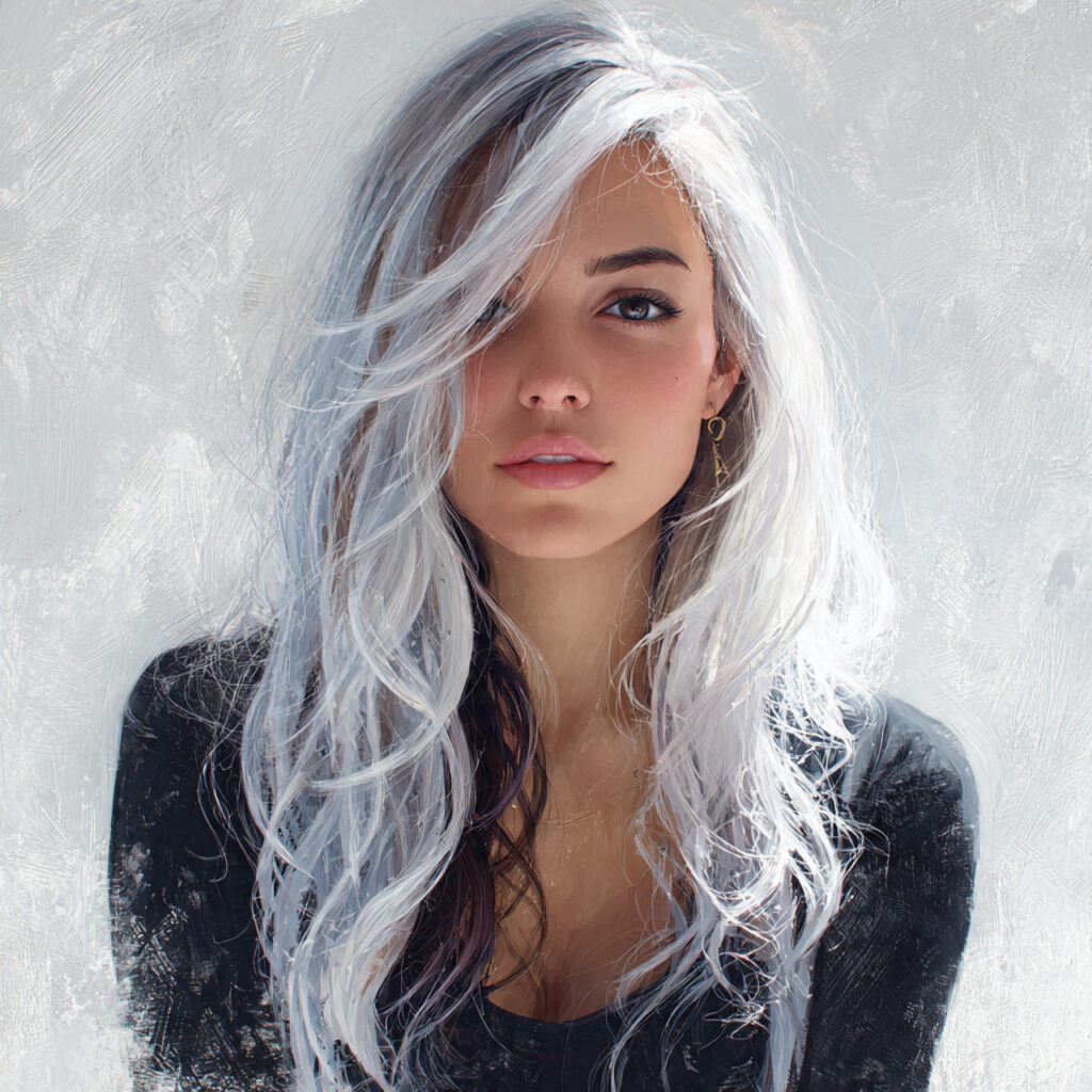 White Balayage Hair Color Ideas