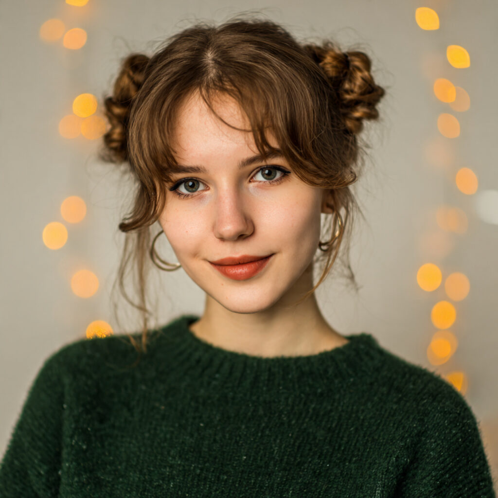 Simple Christmas Hairstyles for Girls Ideas