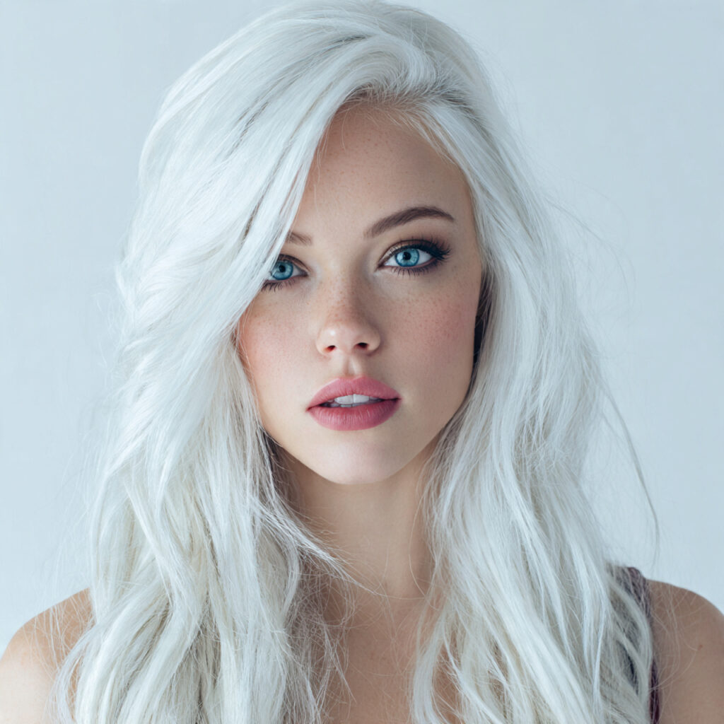 Glacier White Hair Color Ideas