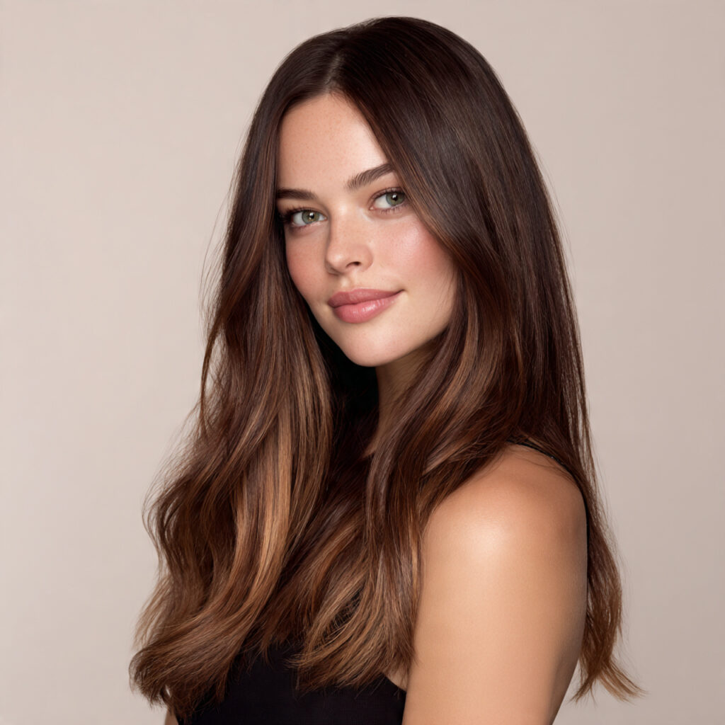 35 Brunette Balayage Hairstyle Ideas for Natural, Bold, and Modern Styles 33 Polished Brunette Balayage Ideas
