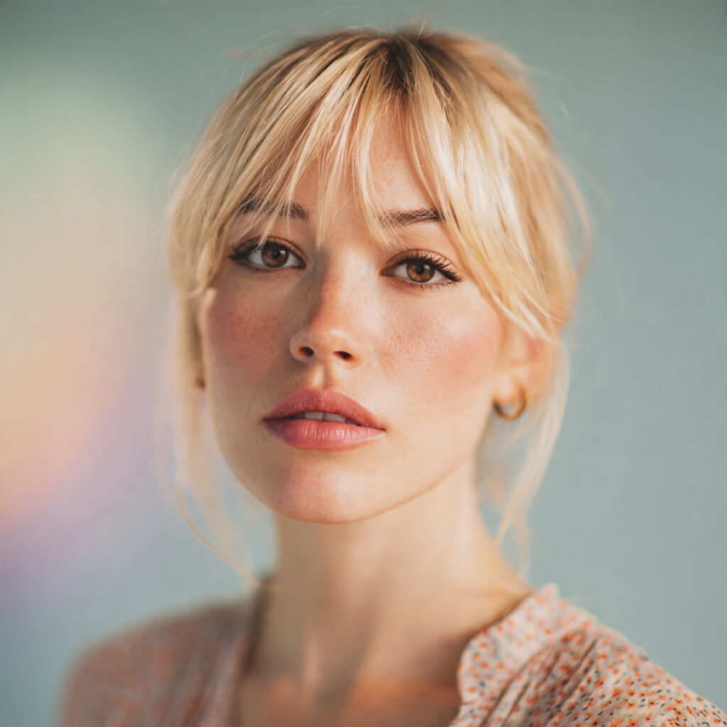 Wispy Bangs Hairstyles Ideas for Long Faces