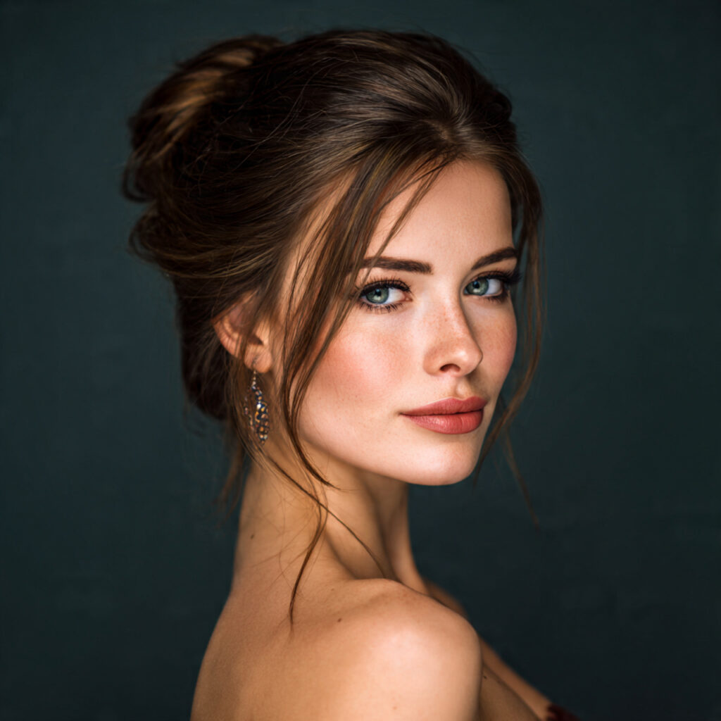 Elegant Upstyle Hairstyles Ideas for Long Faces
