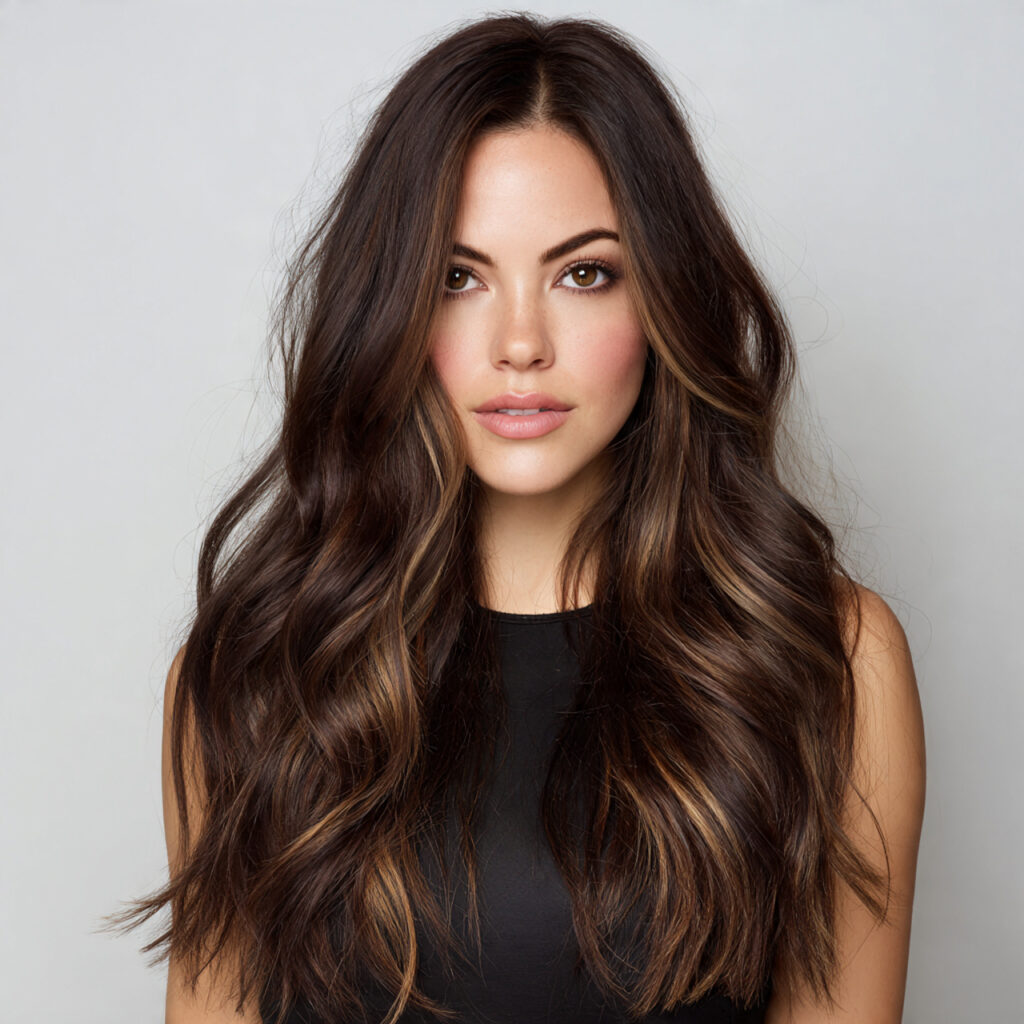 35 Brunette Balayage Hairstyle Ideas for Natural, Bold, and Modern Styles 34 Deep Brunette Balayage Ideas