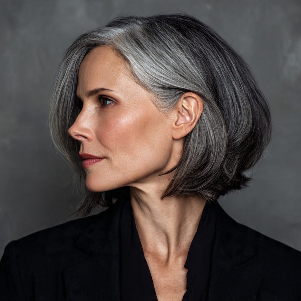 Polished Gray Haircut Ideas