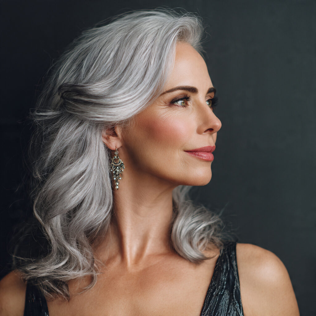 Elegant Gray Hair for Special Occasions Ideas