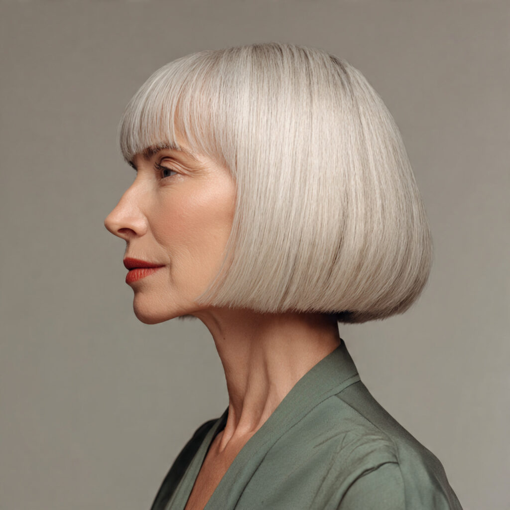 Blunt Bob Hairstyle Ideas for Women Over 50