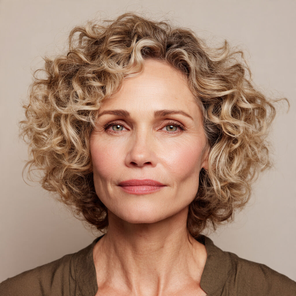 Classic Rounded Curly Cut Idea