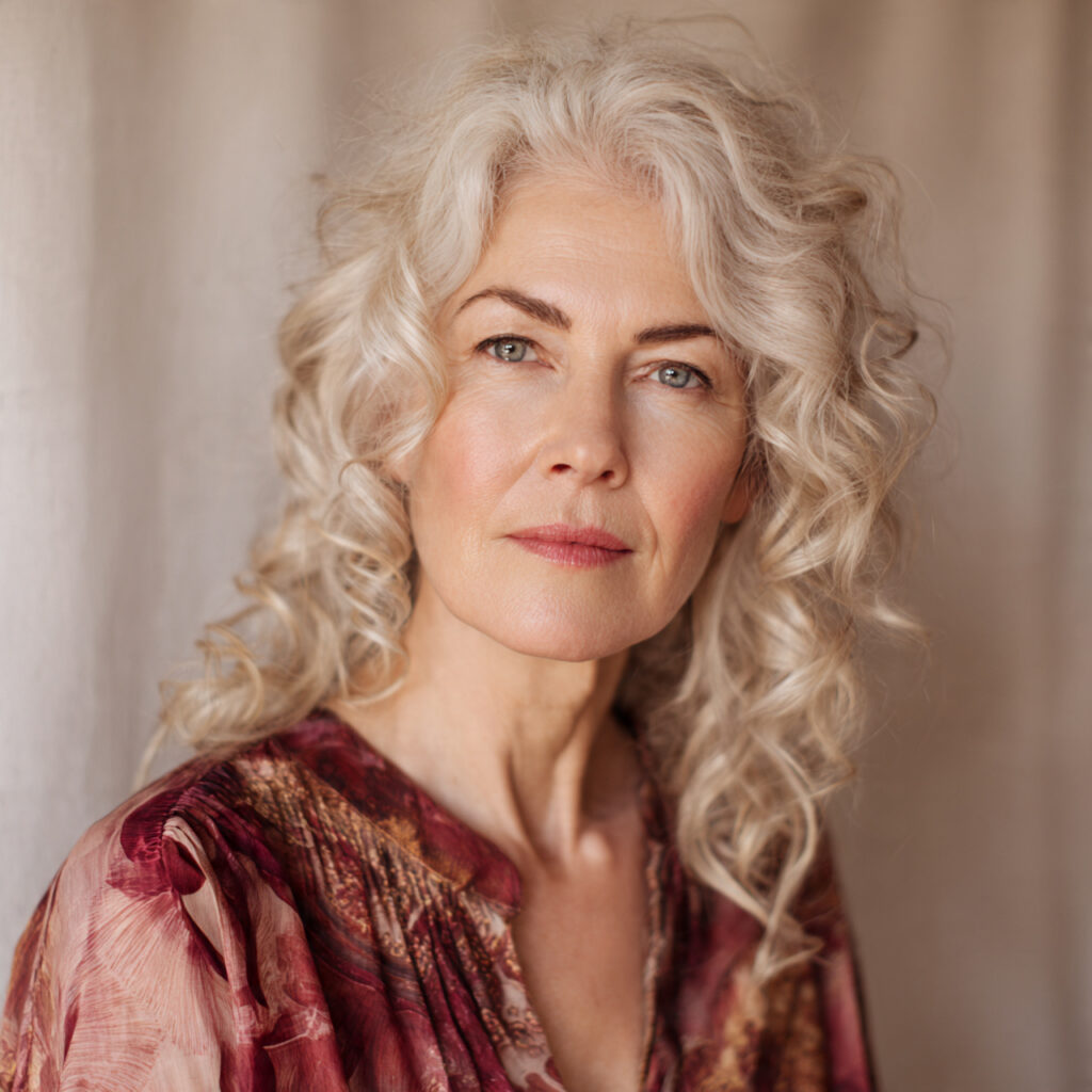 Graceful Mature Curl Style Idea