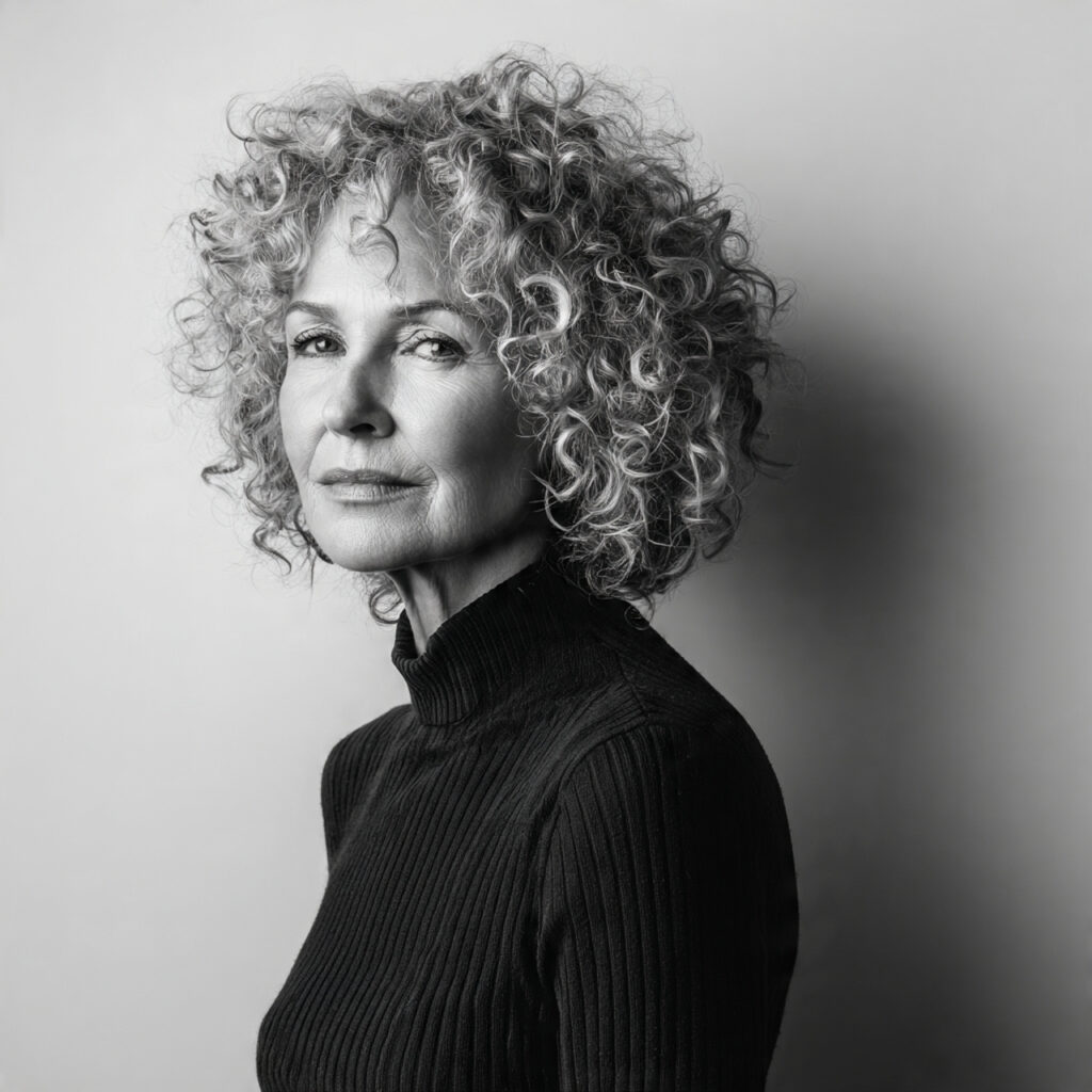 Timeless Curly Silhouette Idea