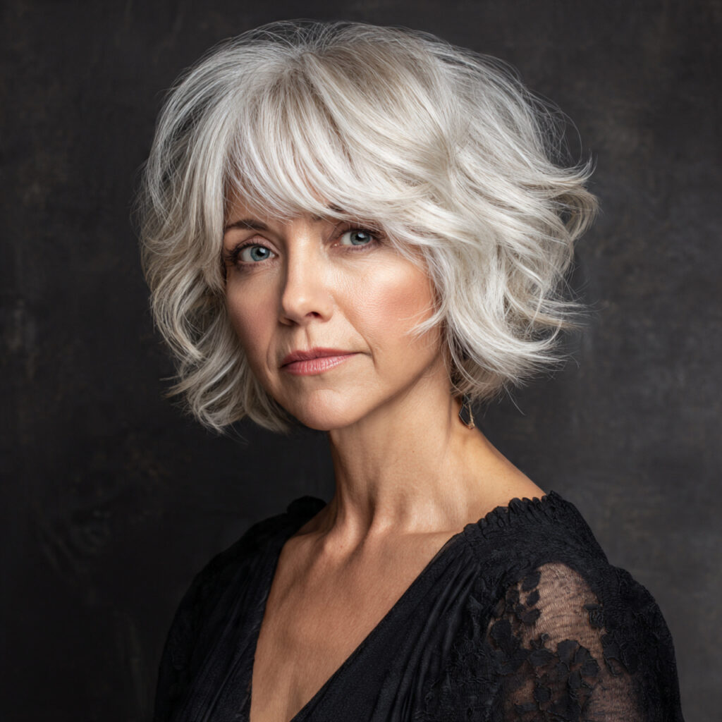 Voluminous Bob Hairstyle Ideas for Women Over 50