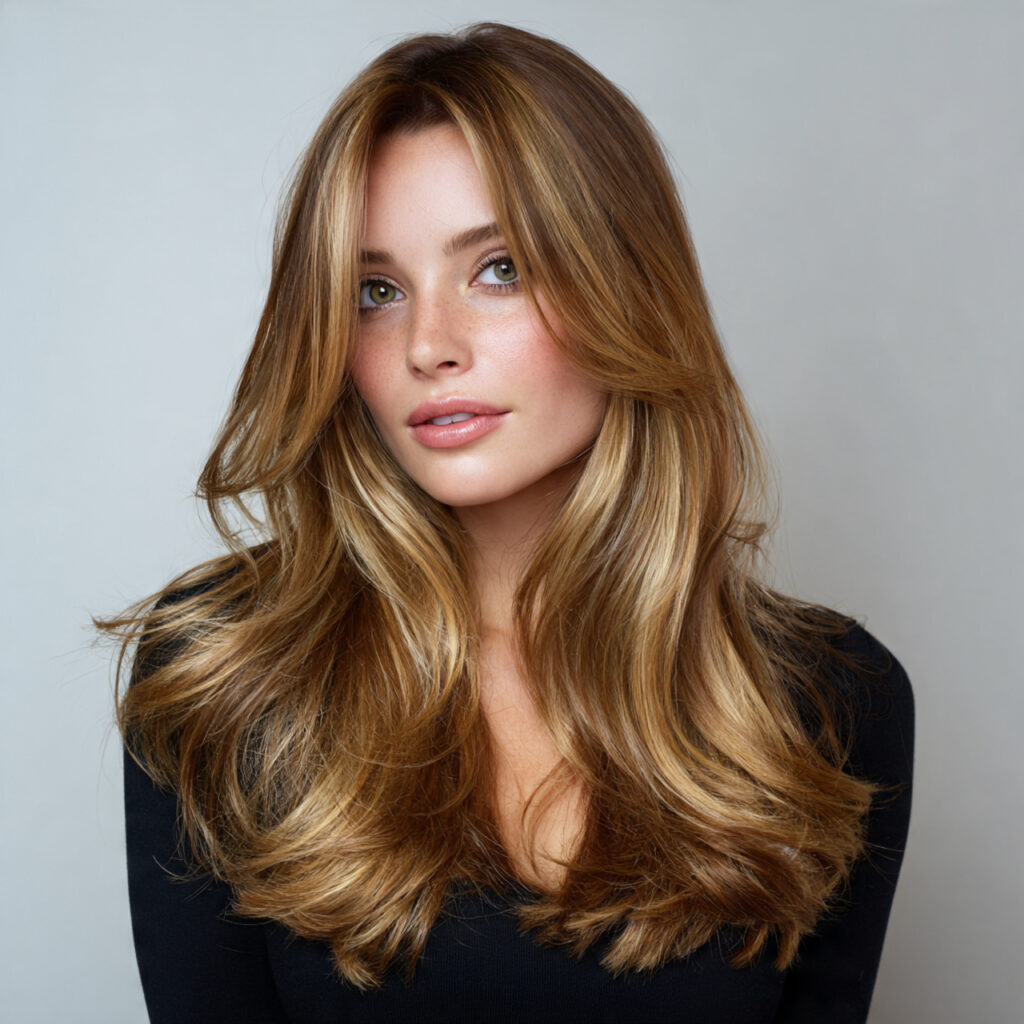 Golden Brown Hair Highlights Ideas