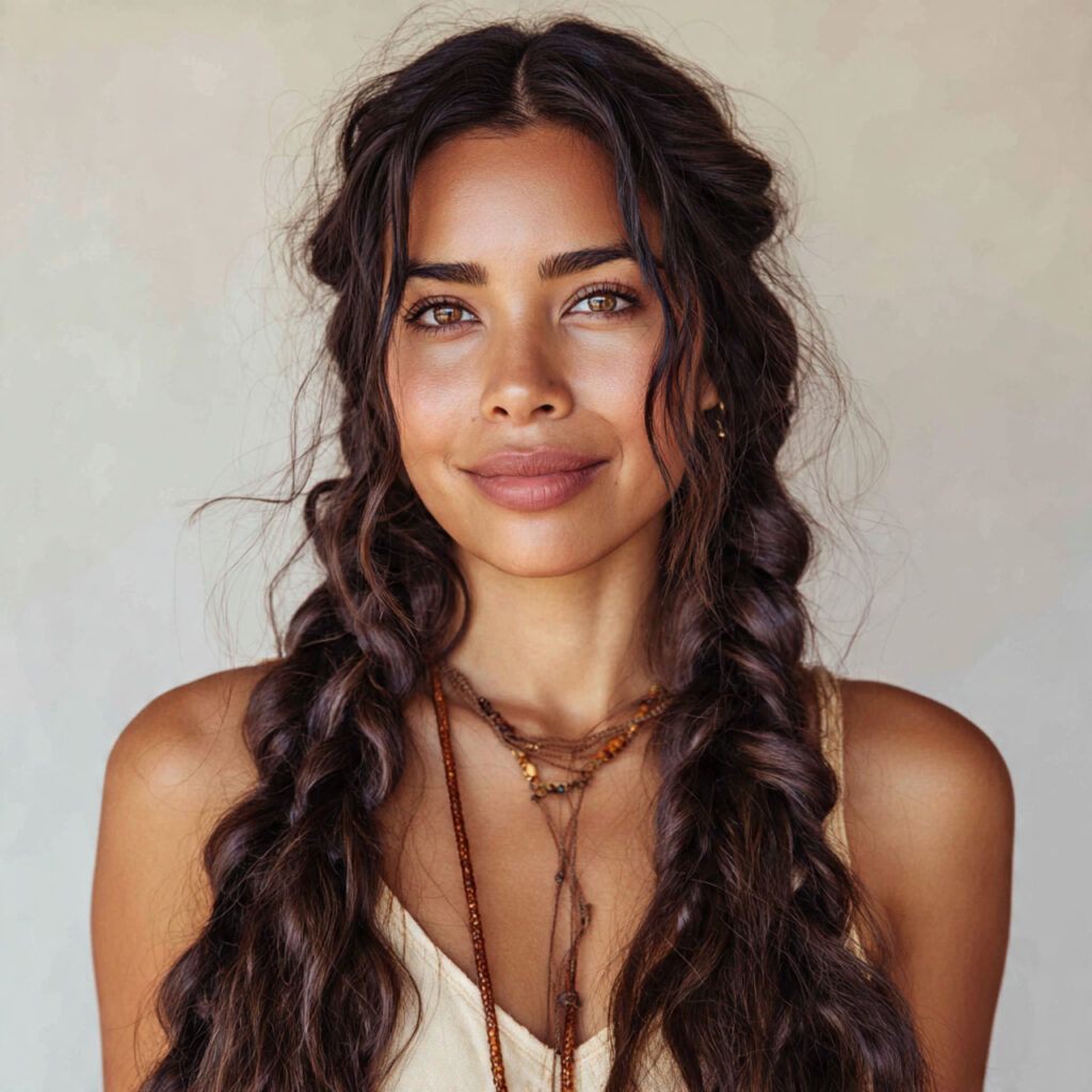 Effortless Boho Side Braids for Long Hair