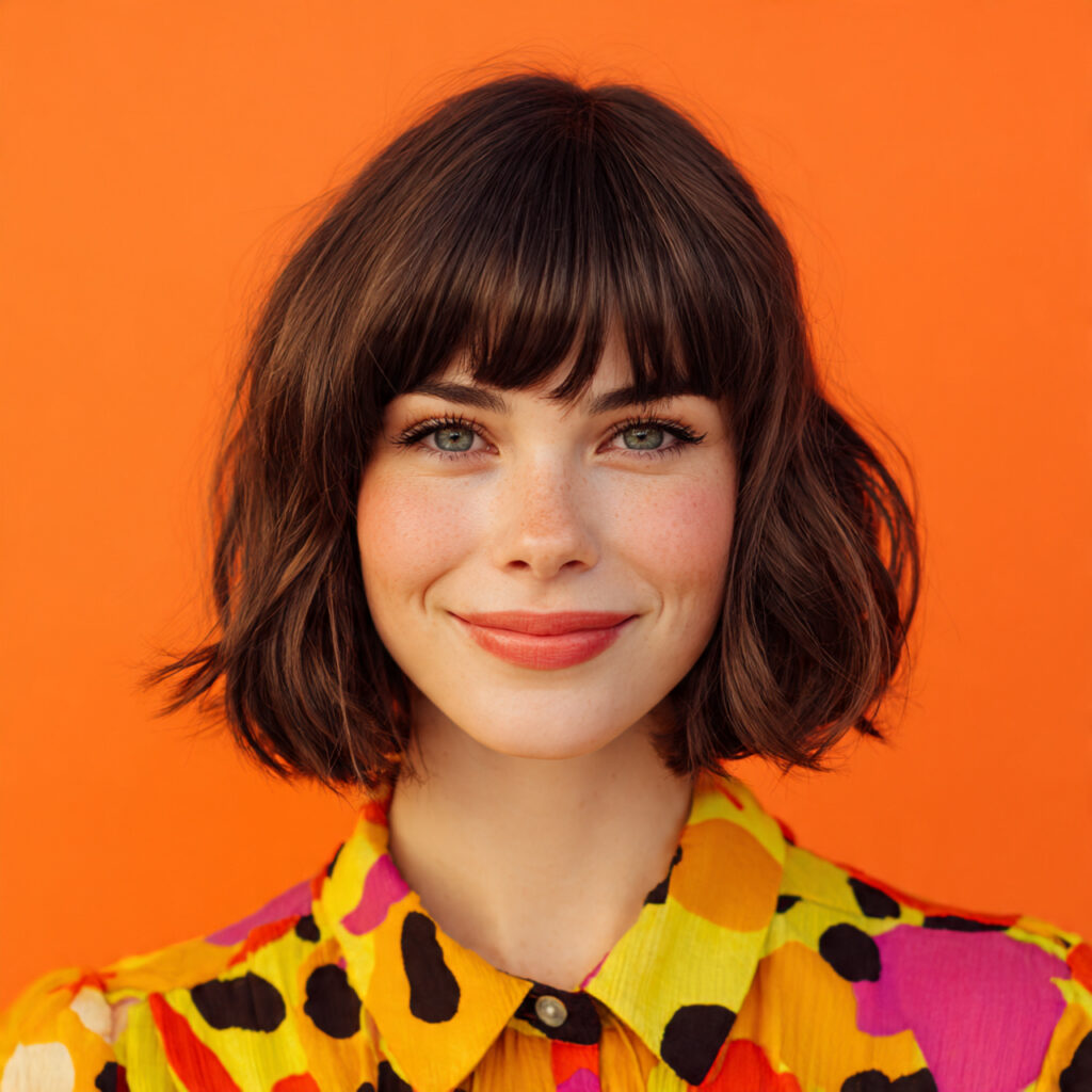 Bixie Cut with Curtain Bangs