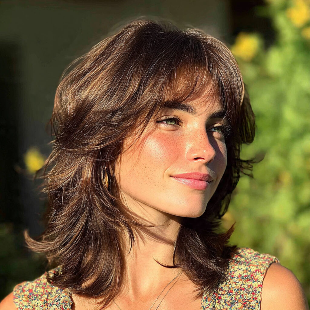 37 Creative Shaggy Mullet Hairstyle Women Ideas for Every Style 17 Casual Shaggy Mullet with Effortless Flow Ideas