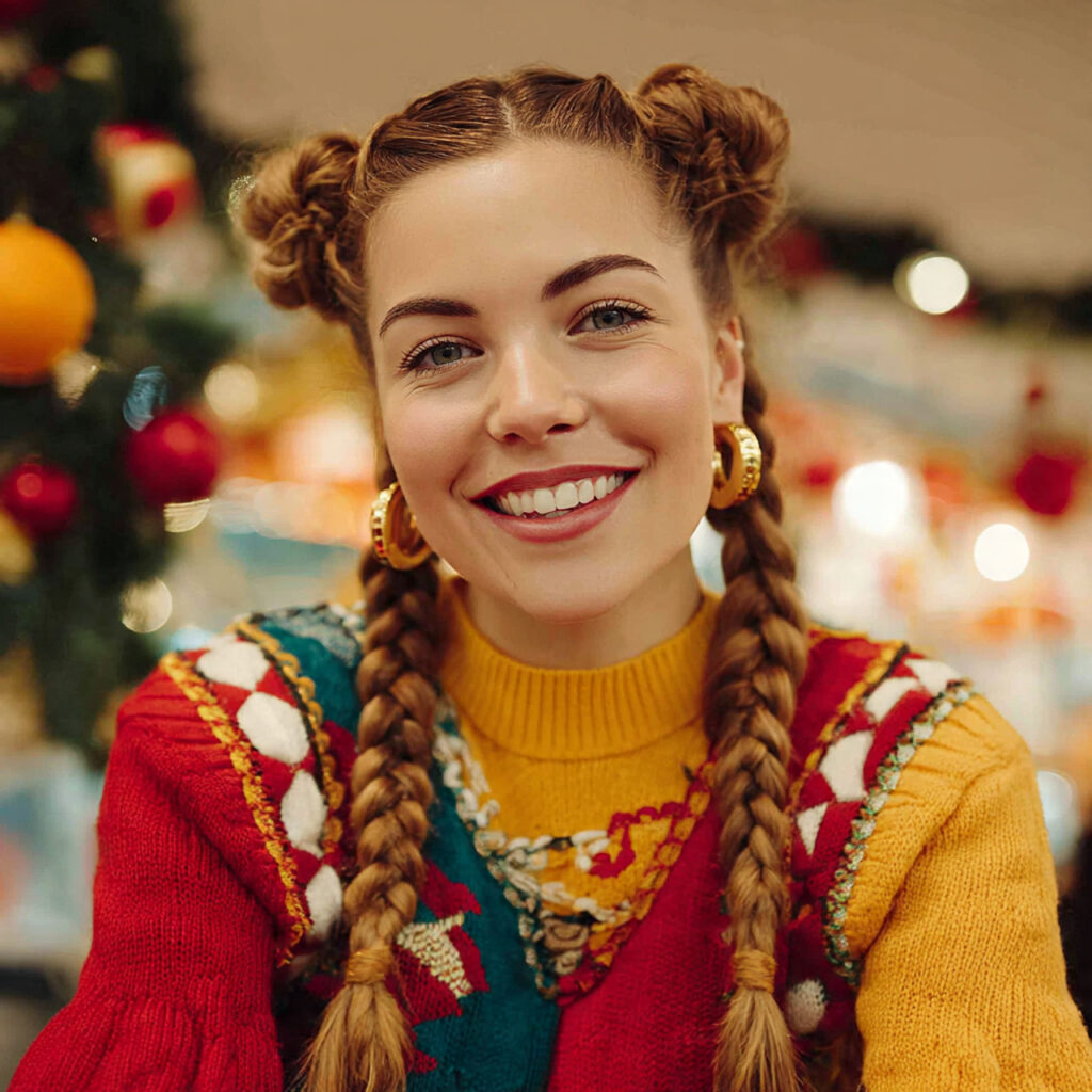 Braided Christmas Hairstyle Ideas