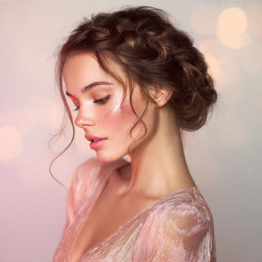 Feminine Braided Hairstyle Idea