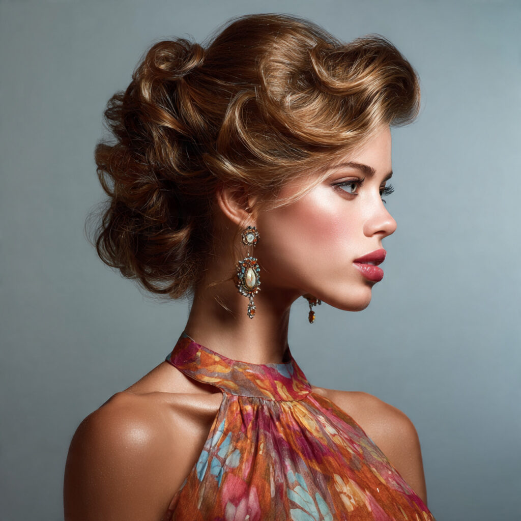 Glamorous Evening Valentines Day Hairstyle Idea