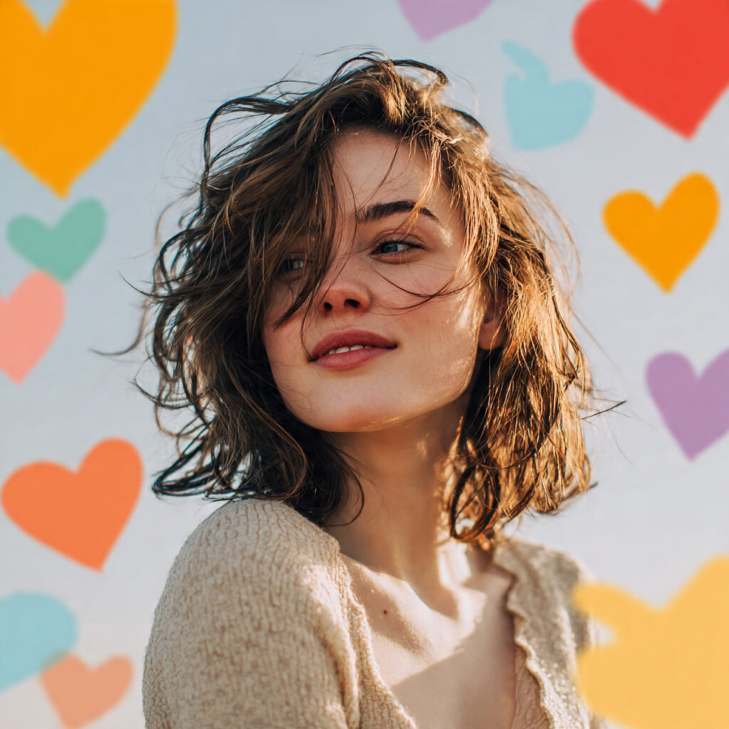 Tousled Hairstyles for Heart Shaped Faces