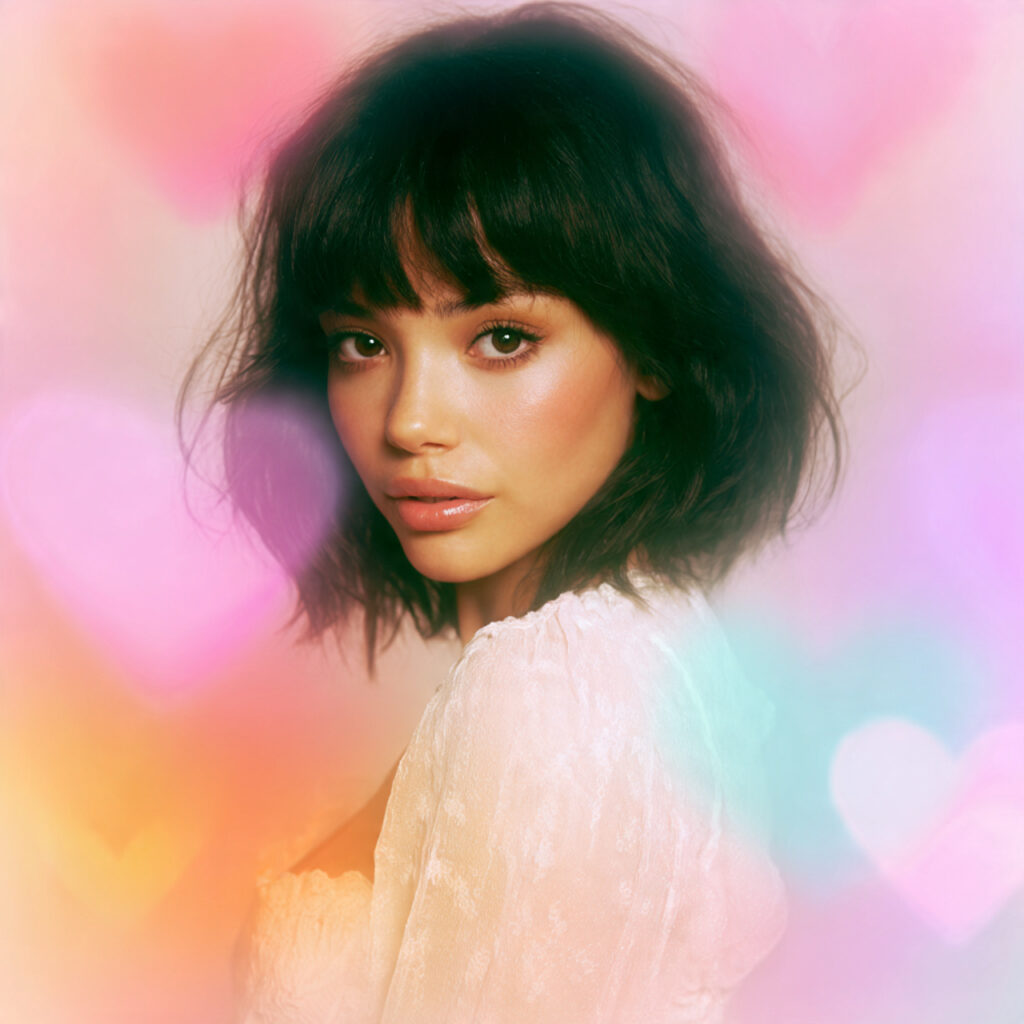 Wispy Bangs Hairstyles for Heart Shaped Faces