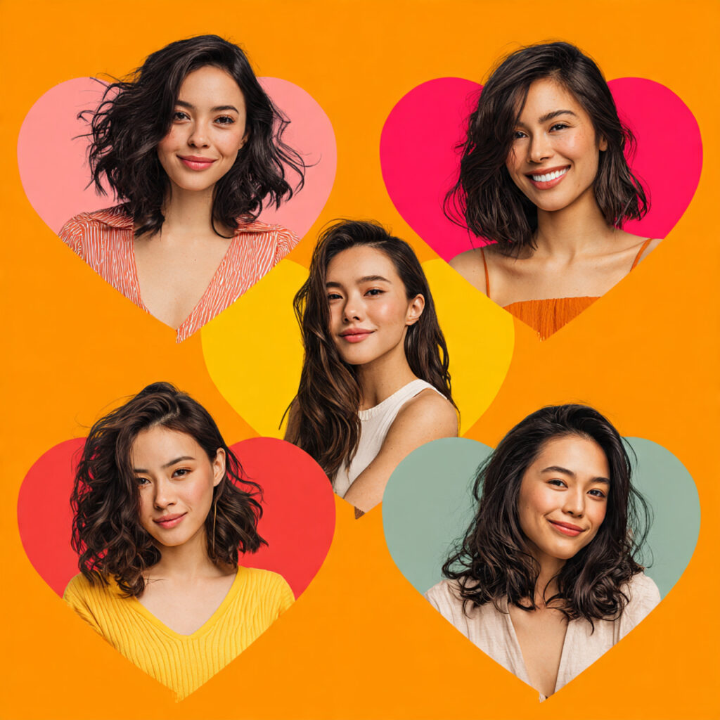 Face-Framing Hairstyles for Heart Shaped Faces