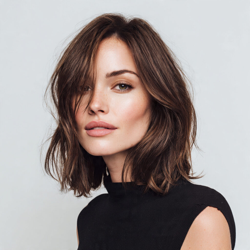 Face-Framing Lob Haircut Ideas