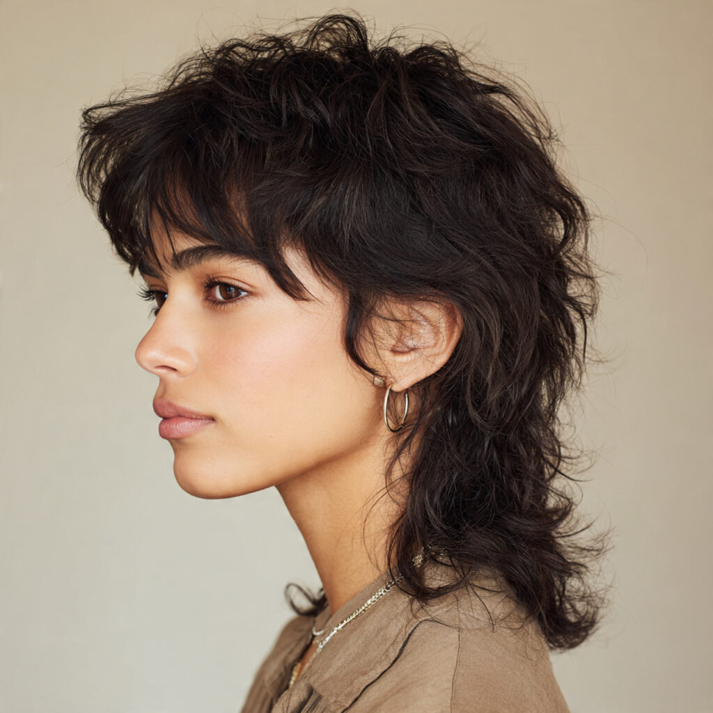 37 Creative Shaggy Mullet Hairstyle Women Ideas for Every Style 14 Minimalist Shaggy Mullet with Subtle Texture Ideas