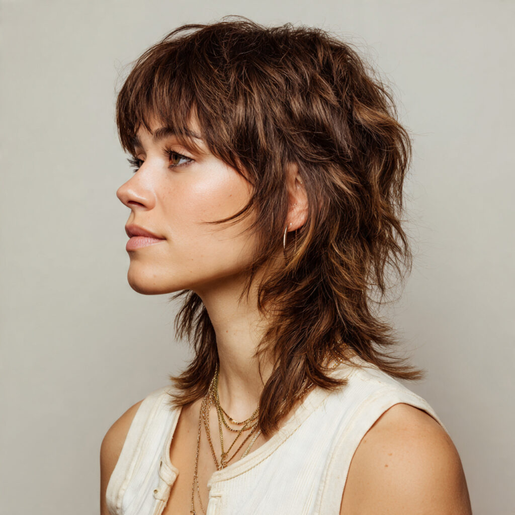 37 Creative Shaggy Mullet Hairstyle Women Ideas for Every Style 26 Shaggy Mullet with Balanced Proportions Ideas