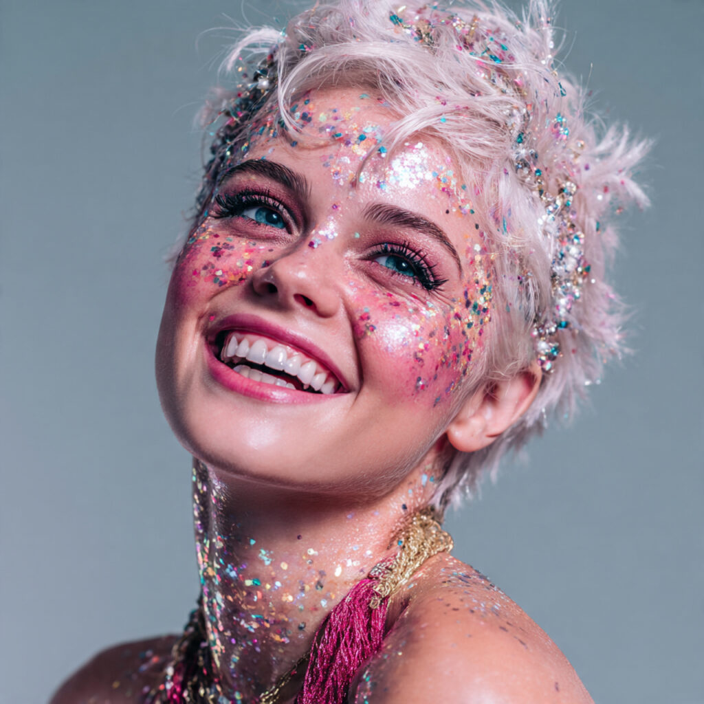 Sparkly Celebration Hairstyle Aesthetic Ideas