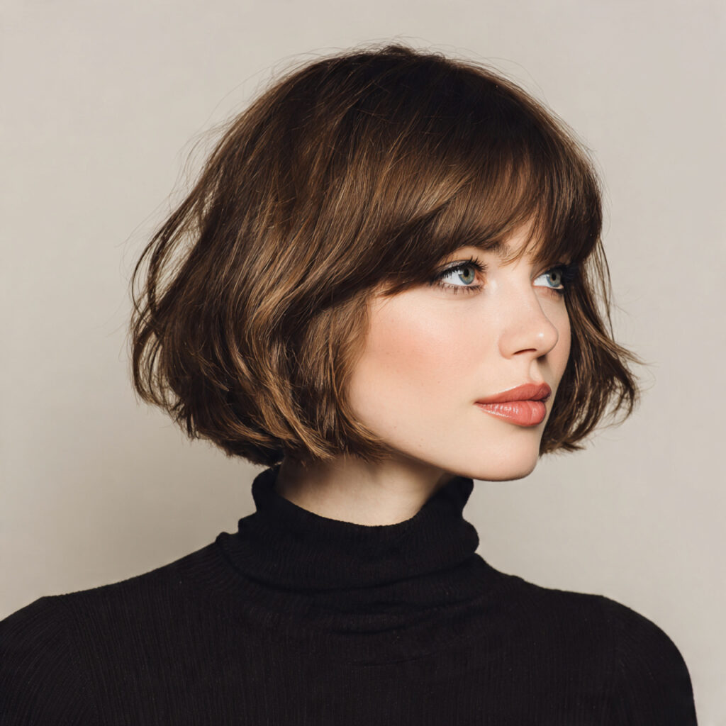 Textured Bob Valentines Day Hairstyle Idea