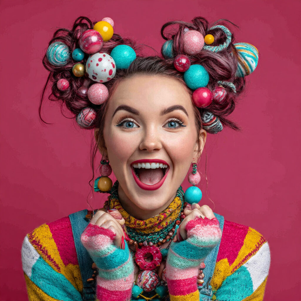 Whimsical Christmas Hairstyle Ideas