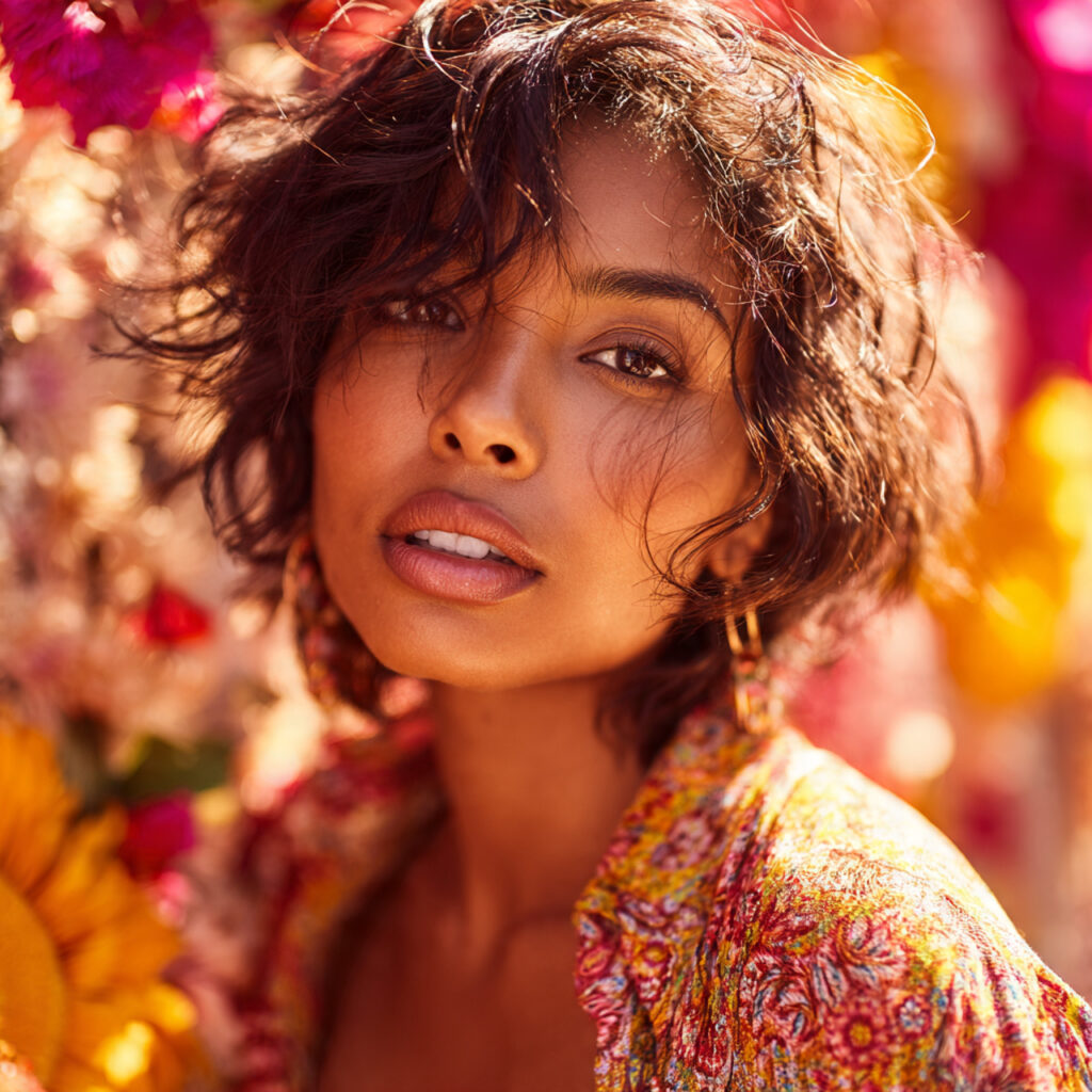 Boho textured waves idea