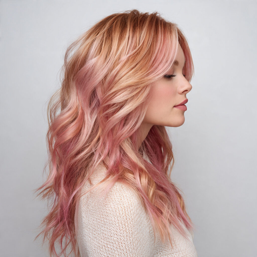 34 Romantic Valentine's Hair Color 2026 Ideas That Define Modern Romance 5 Blush Pink Balayage Hair Color Ideas