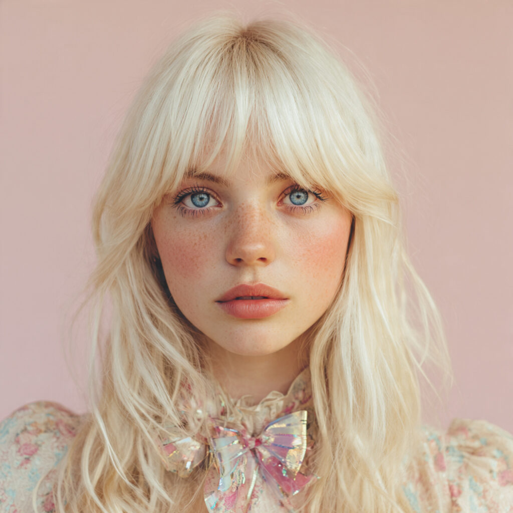 Butterfly Haircut Curtain Bang with Light Fringe Effect