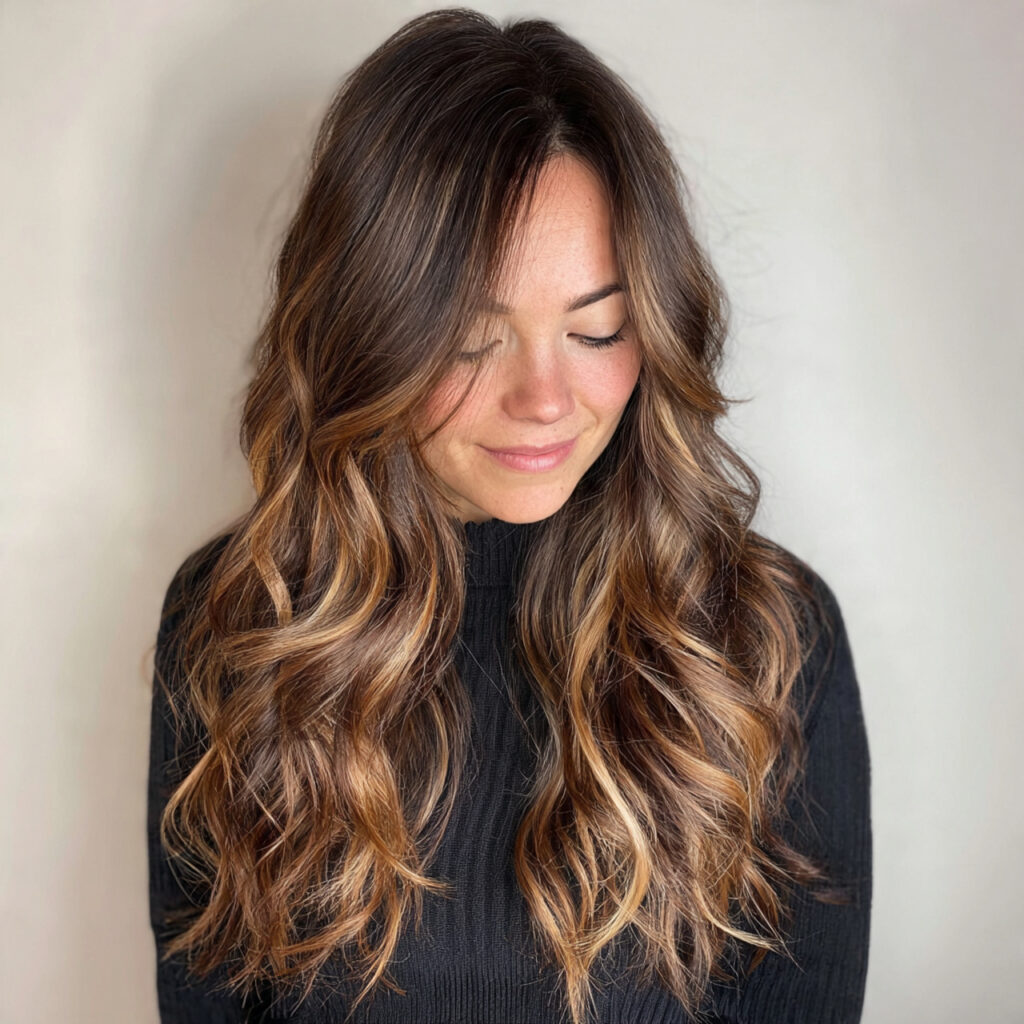 35 Brunette Balayage Hairstyle Ideas for Natural, Bold, and Modern Styles 16 Dimensional Brunette Balayage Ideas