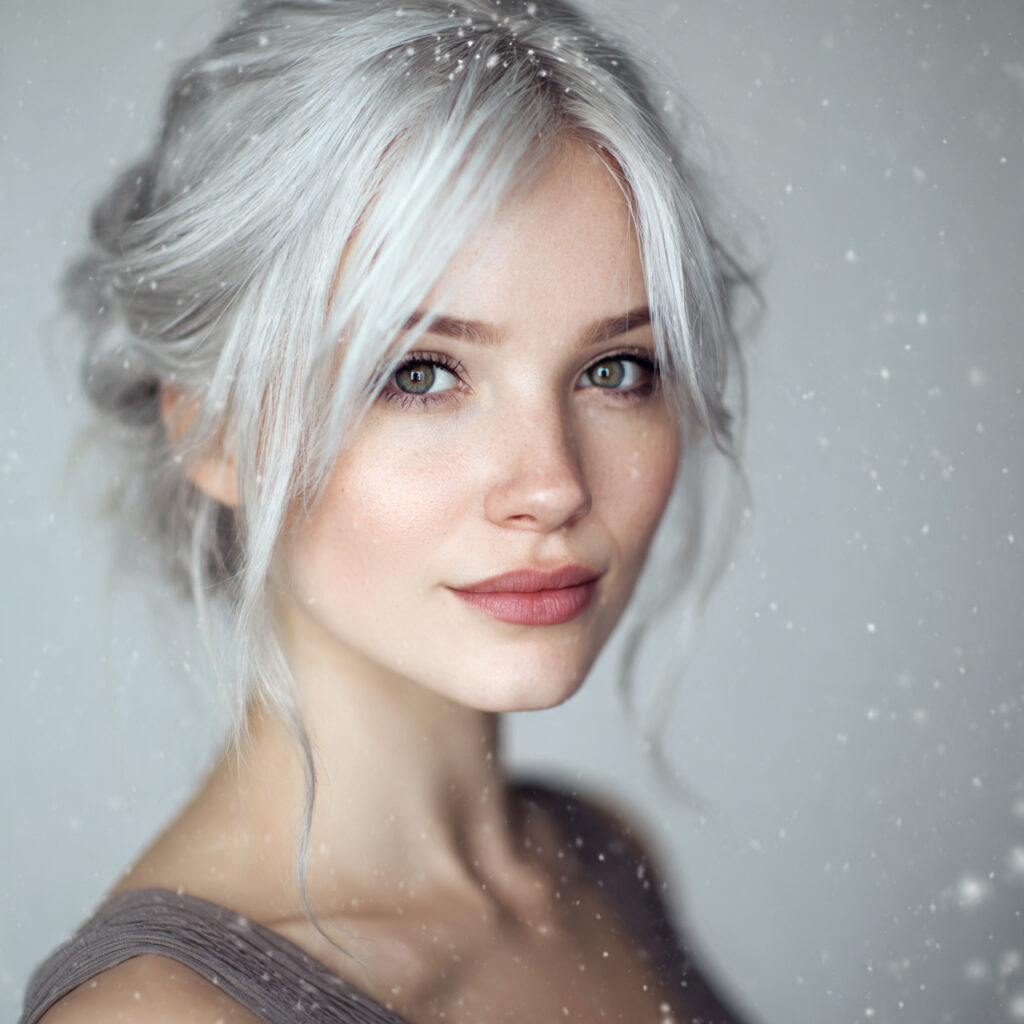 Frost Pearl White Hair Color Ideas