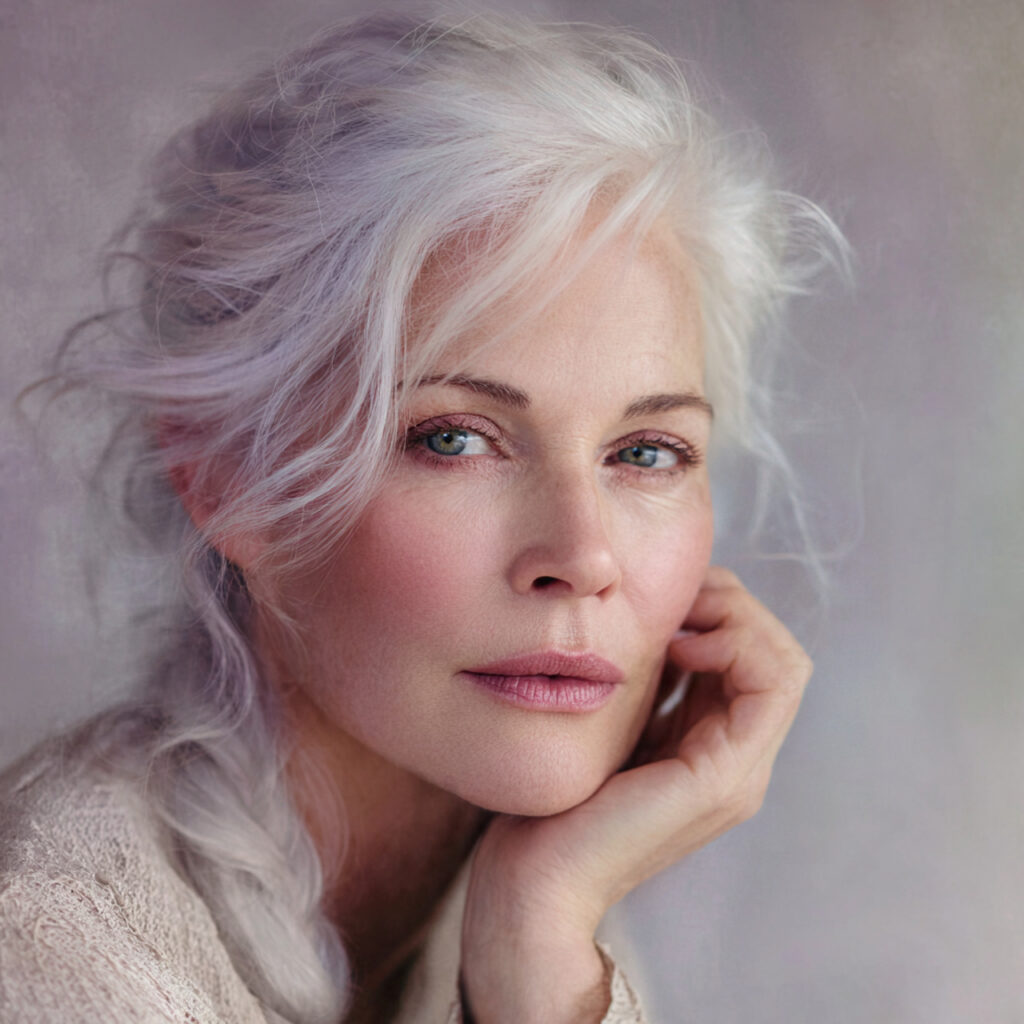 Frosted White Hair Color Ideas