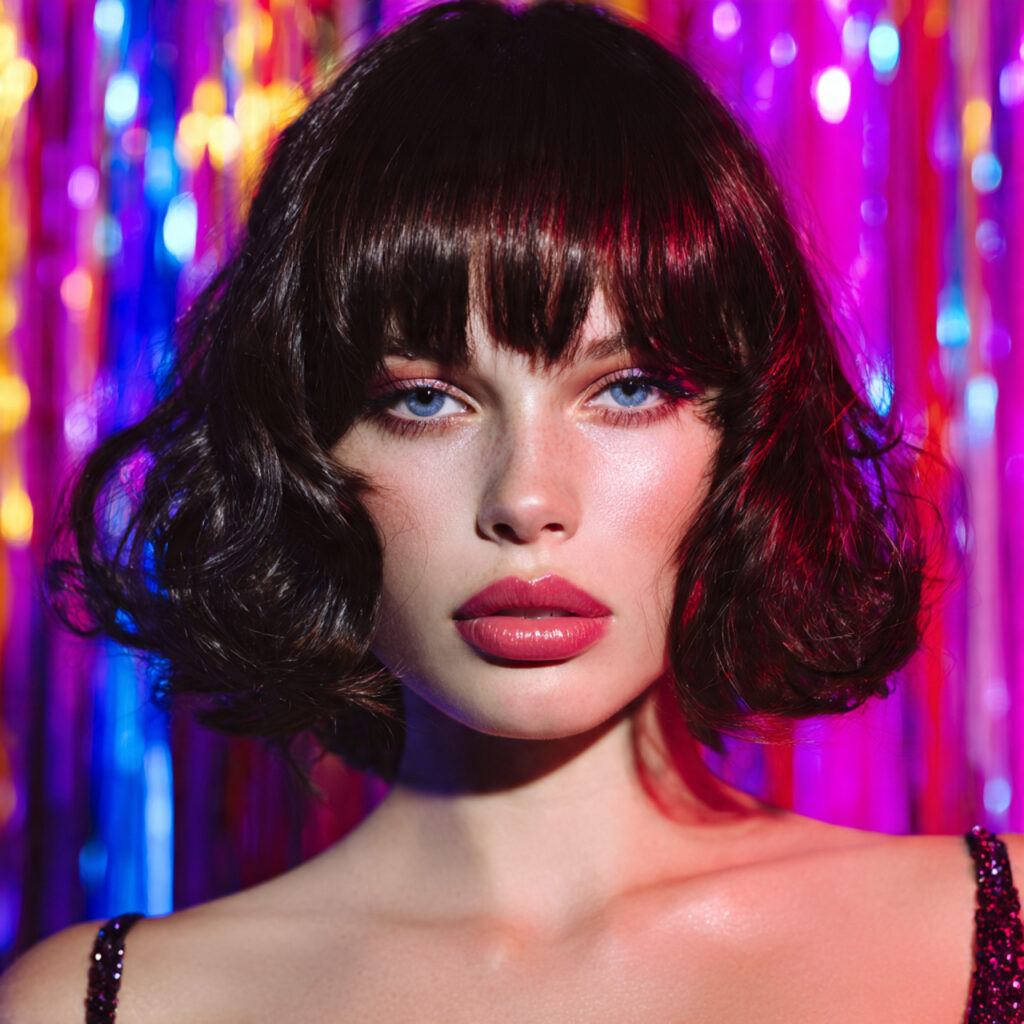 Butterfly Haircut Curtain Bang with Glamorous Finish