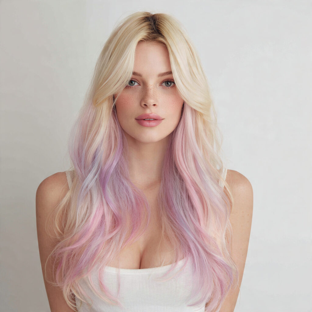 Pastel Ombre Highlight Ideas